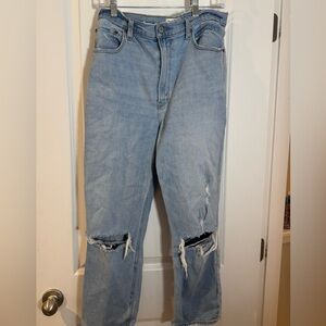 Abercrombie & Fitch Ankle Straight High Rise Jeans